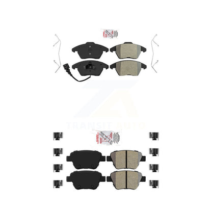 Semi-Metallic Disc Brake Pads Front Rear Kit For Volkswagen Jetta Beetle Golf A3