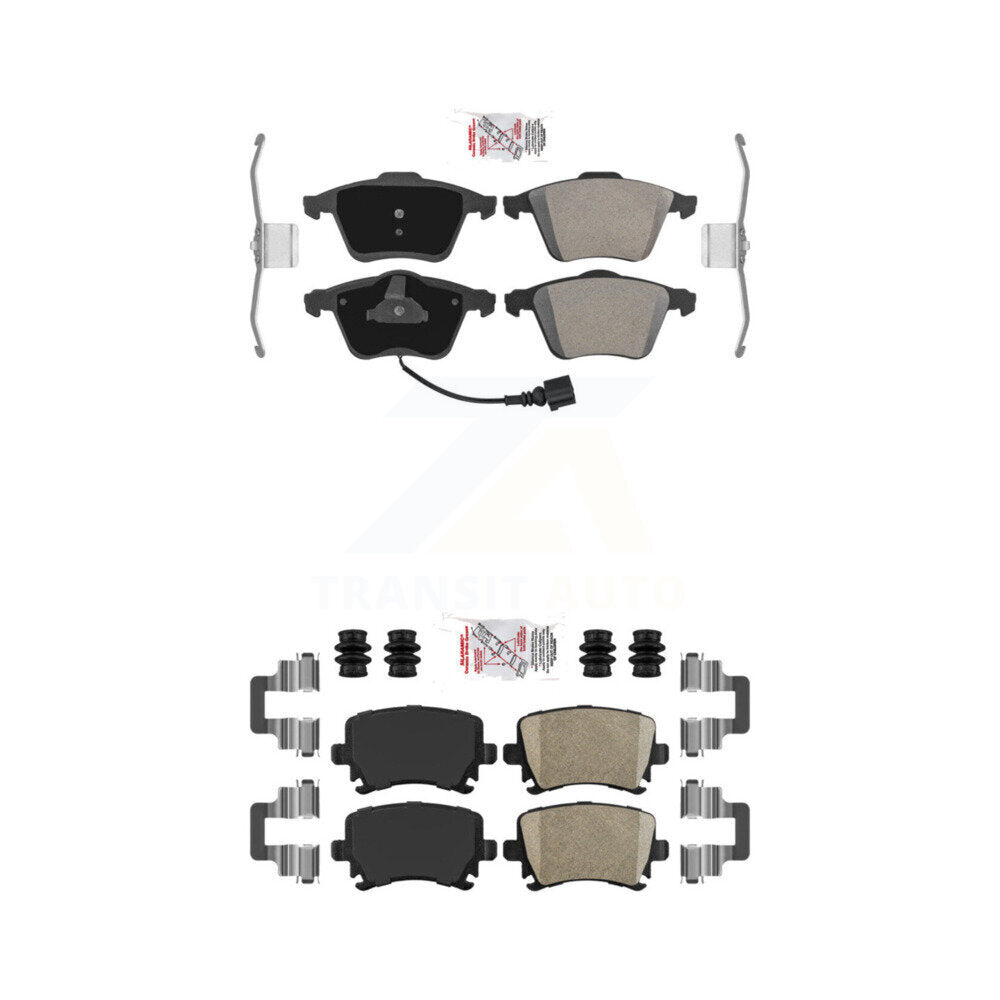 Semi-Metallic Ceramic Disc Brake Pads Front Rear Kit For Audi TT Quattro TTS