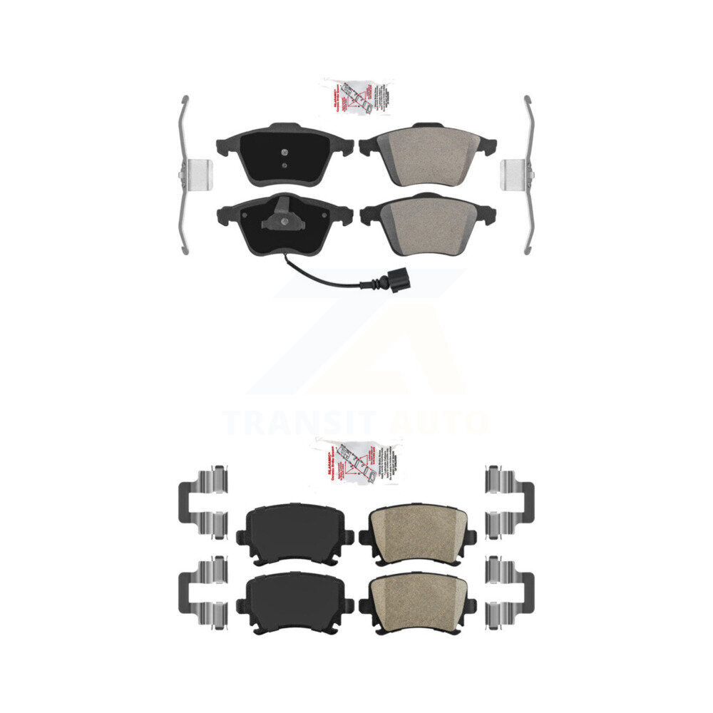 Semi-Metallic Ceramic Disc Brake Pads Front Rear Kit For Audi TT Quattro TTS