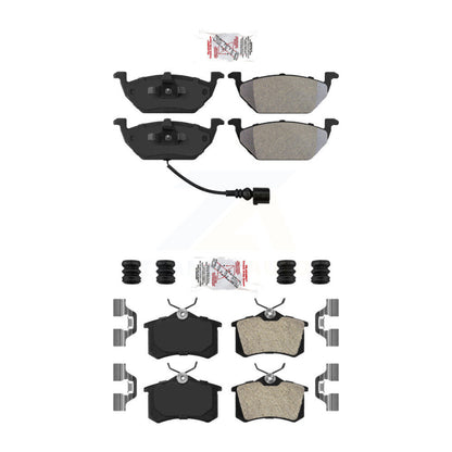 Semi-Metallic Disc Brake Pads Front Rear Kit For Volkswagen Beetle Jetta