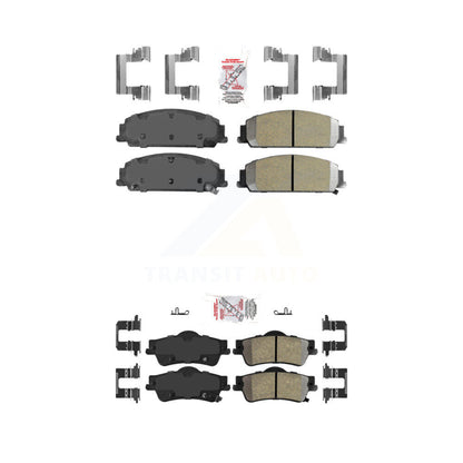 Semi-Metallic Disc Brake Pads Front Rear Kit For 2008-2009 Pontiac G8 Base GT
