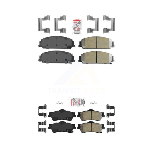 Semi-Metallic Disc Brake Pads Front Rear Kit For 2008-2009 Pontiac G8 Base GT