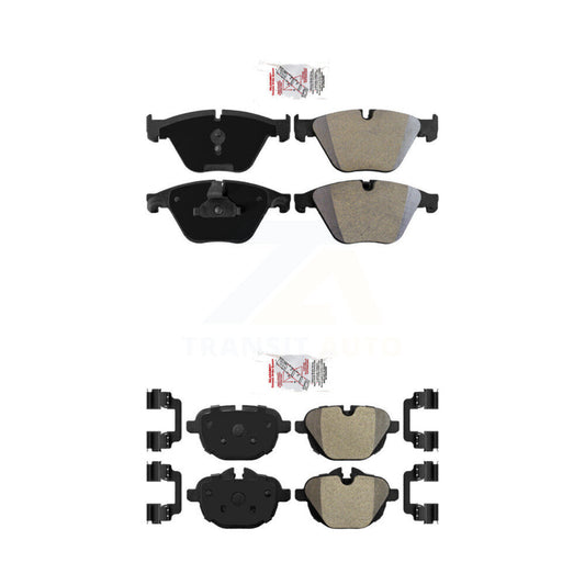 Semi-Metallic Disc Brake Pads Front Rear Kit For BMW 535i xDrive 535d 5 528i