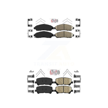 Ceramic Disc Brake Pads Front Rear Kit For Honda Pilot Acura MDX ZDX
