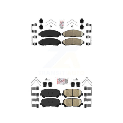 Ceramic Disc Brake Pads Front Rear Kit For Honda Pilot Acura MDX ZDX