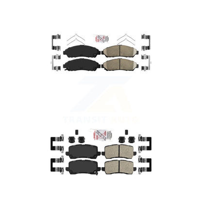 Ceramic Disc Brake Pads Front Rear Kit For 14-20 Acura RLX Sport Hybrid SH-AWD