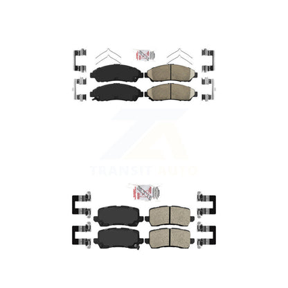 Ceramic Disc Brake Pads Front Rear Kit For 14-20 Acura RLX Sport Hybrid SH-AWD