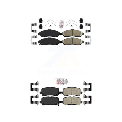 Ceramic Disc Brake Pads Front Rear Kit For 14-20 Acura RLX Sport Hybrid SH-AWD