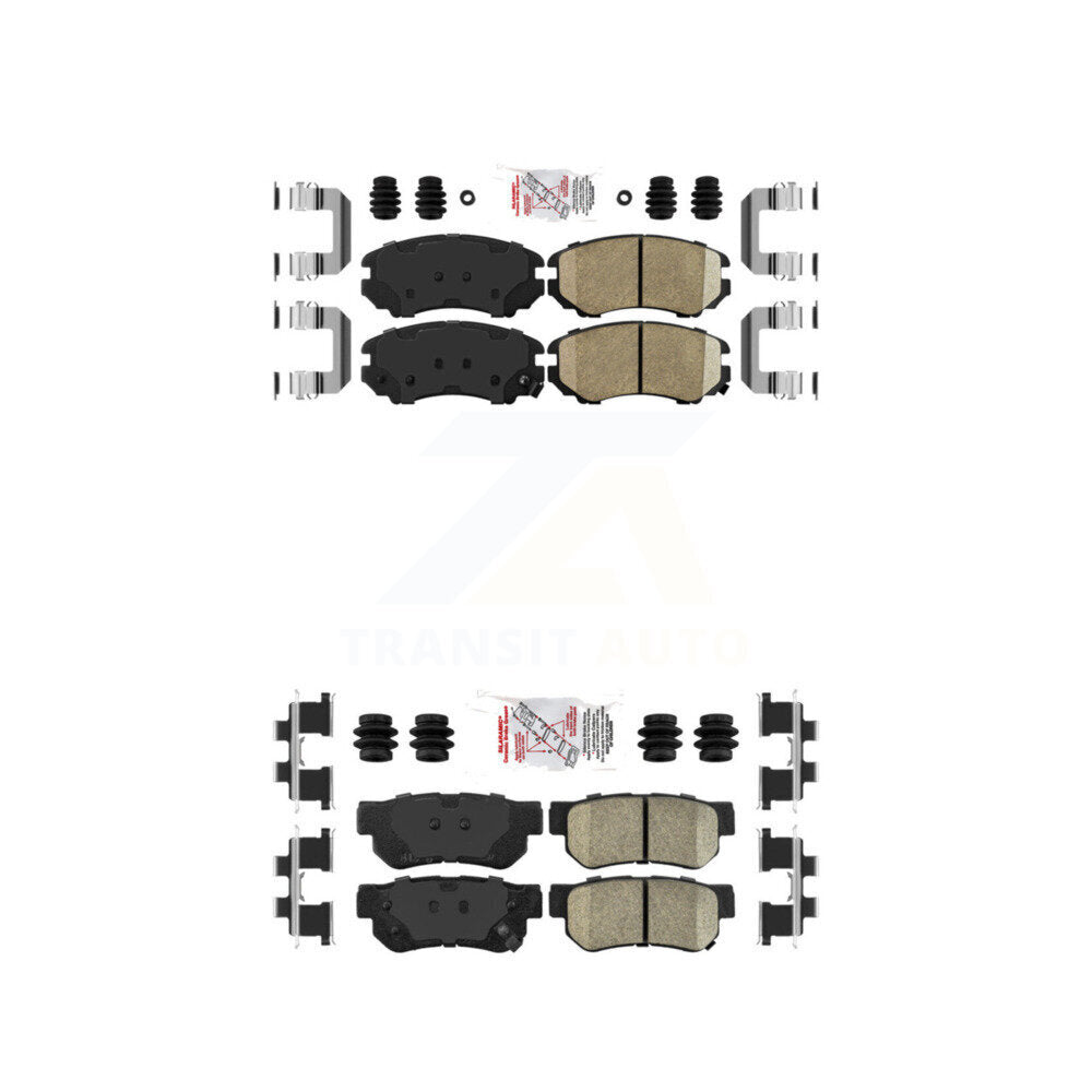 Ceramic Disc Brake Pads Front Rear Kit For Hyundai Elantra Tucson Kia Sportage