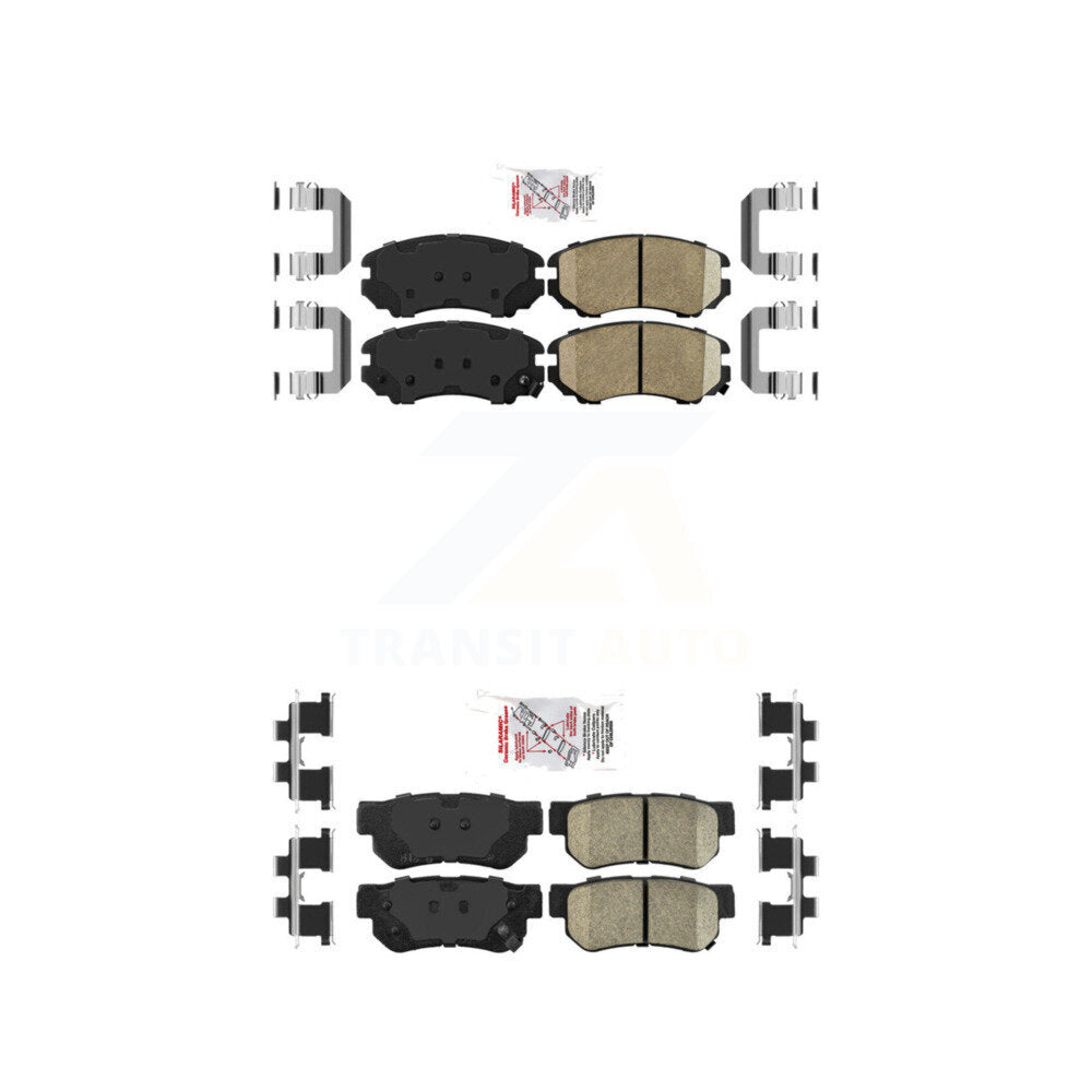 Ceramic Disc Brake Pads Front Rear Kit For Hyundai Elantra Tucson Kia Sportage