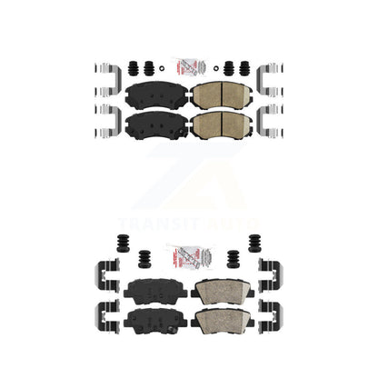 Ceramic Disc Brake Pads Front Rear Kit For Hyundai Elantra Sedan From 03 23 10