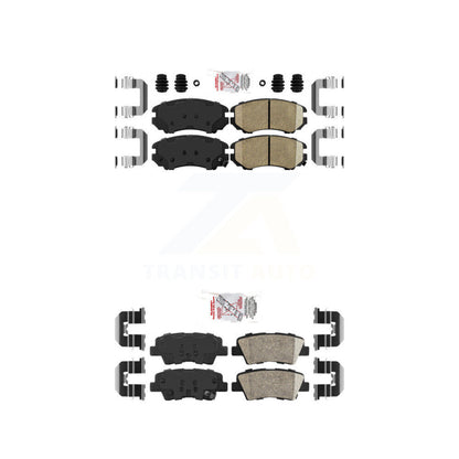 Ceramic Disc Brake Pads Front Rear Kit For Hyundai Elantra Sedan From 03 23 10