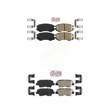 Ceramic Disc Brake Pads Front Rear Kit For Hyundai Elantra Sedan From 03 23 10