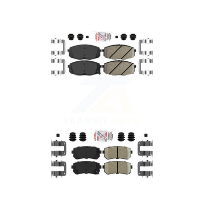 Ceramic Disc Brake Pads Front Rear Kit For Hyundai Elantra Kia Forte Koup Forte5
