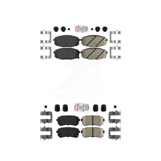Ceramic Disc Brake Pads Front Rear Kit For Hyundai Elantra Kia Forte Koup Forte5