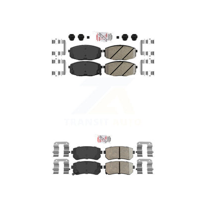 Ceramic Disc Brake Pads Front Rear Kit For Hyundai Elantra Kia Forte Koup Forte5