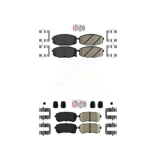 Ceramic Disc Brake Pads Front Rear Kit For Hyundai Elantra Kia Forte Koup Forte5