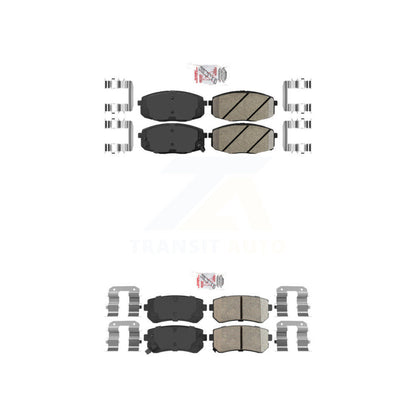 Ceramic Disc Brake Pads Front Rear Kit For Hyundai Elantra Kia Forte Koup Forte5
