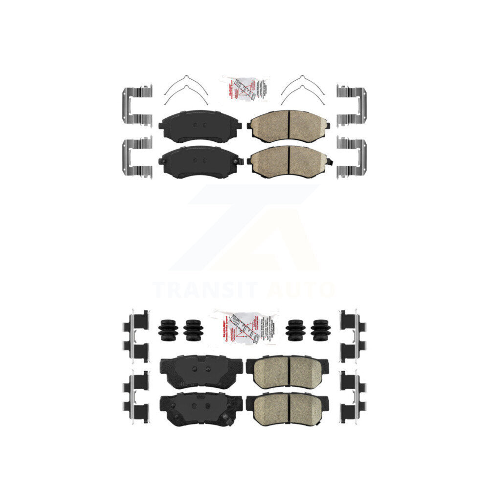 Ceramic Disc Brake Pads Front Rear Kit For Hyundai Sonata Kia Optima Magentis