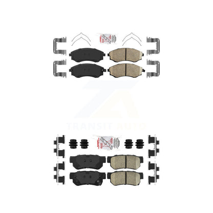 Ceramic Disc Brake Pads Front Rear Kit For Hyundai Sonata Kia Optima Magentis