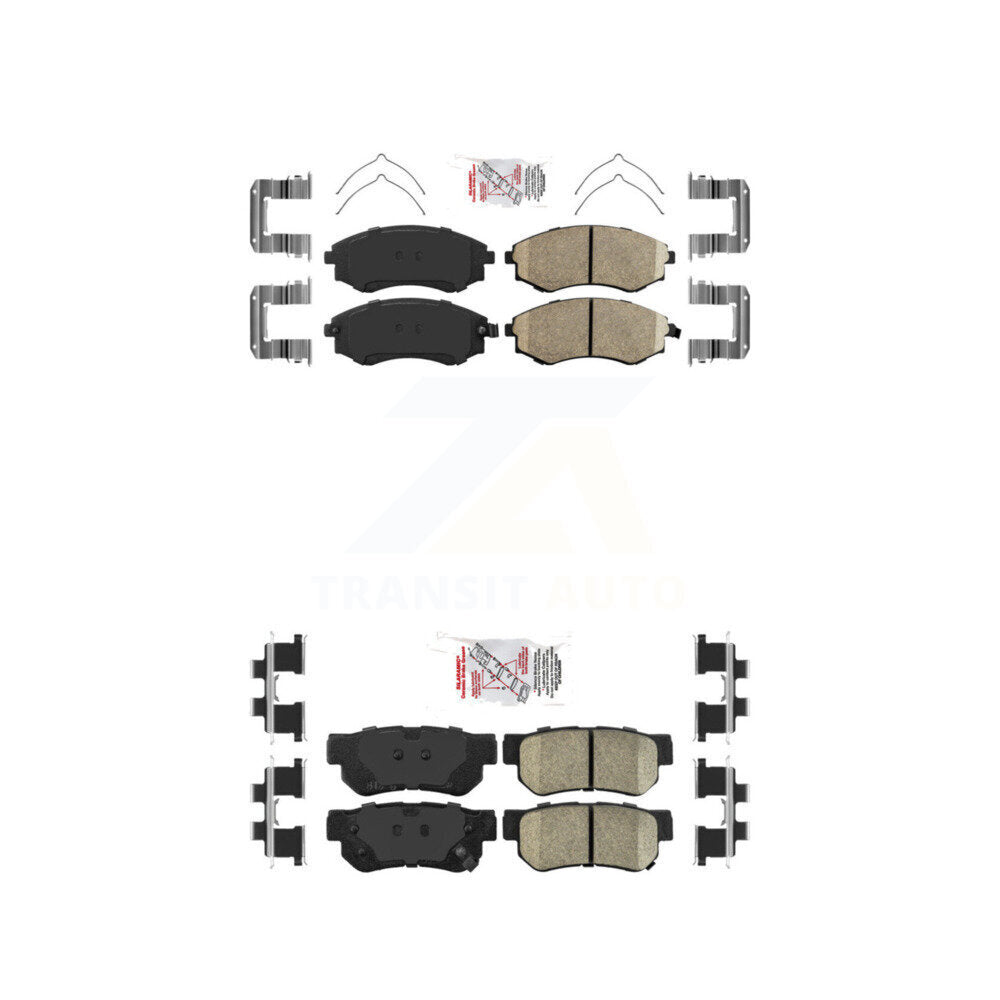 Ceramic Disc Brake Pads Front Rear Kit For Hyundai Sonata Kia Optima Magentis