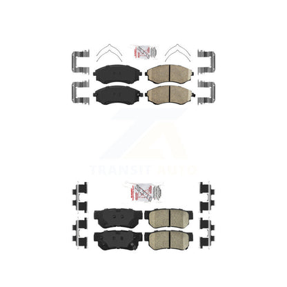 Ceramic Disc Brake Pads Front Rear Kit For Hyundai Sonata Kia Optima Magentis