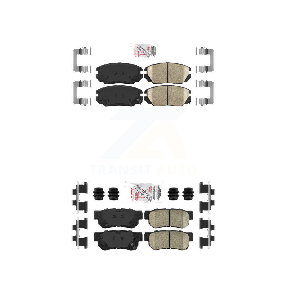 Ceramic Disc Brake Pads Front Rear Kit For Hyundai Sonata Azera
