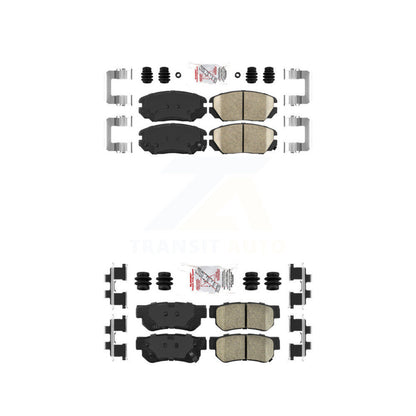 Ceramic Disc Brake Pads Front Rear Kit For Hyundai Sonata Azera