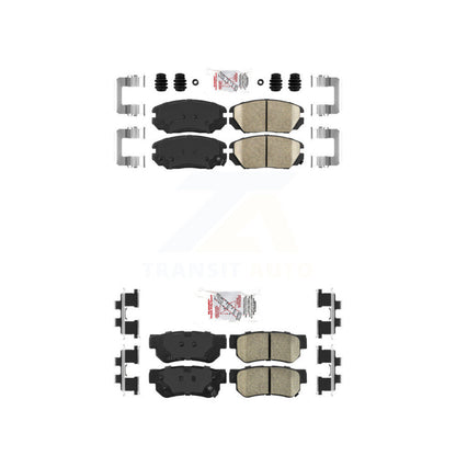 Ceramic Disc Brake Pads Front Rear Kit For Hyundai Sonata Azera