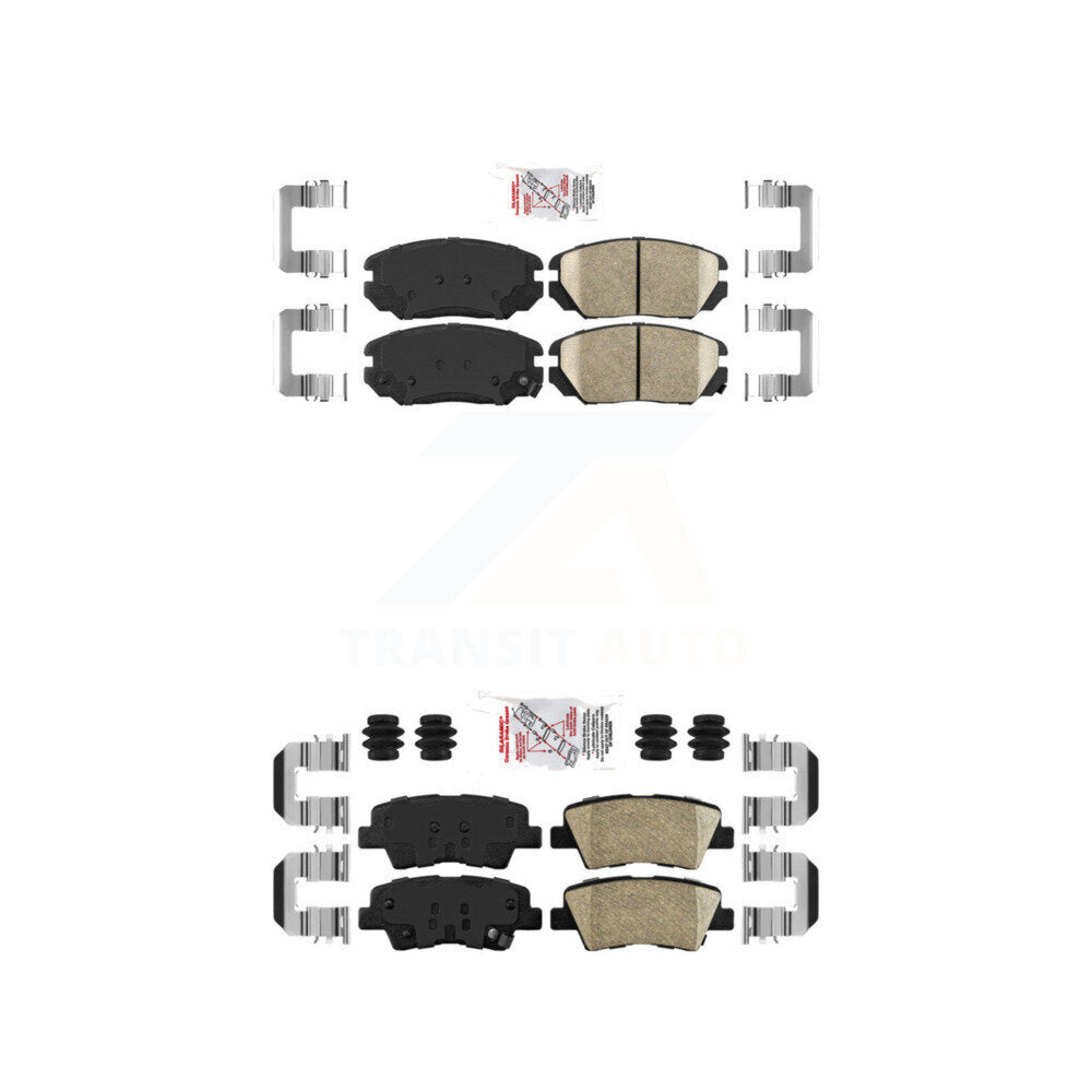 Ceramic Disc Brake Pads Front Rear Kit For Hyundai Sonata Kia Amanti