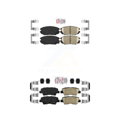 Ceramic Disc Brake Pads Front Rear Kit For Hyundai Sonata Kia Amanti
