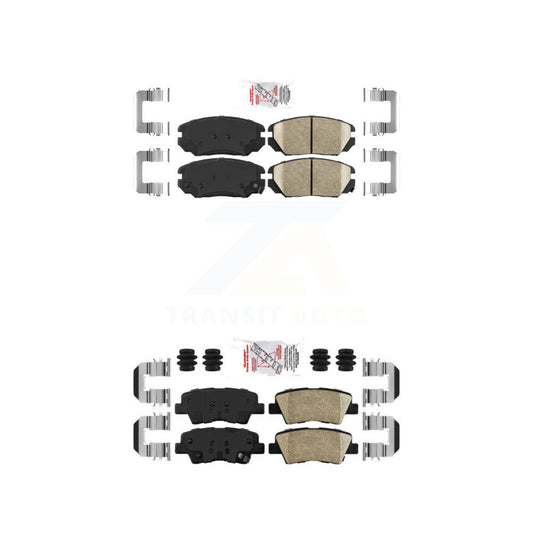 Ceramic Disc Brake Pads Front Rear Kit For Hyundai Sonata Kia Amanti