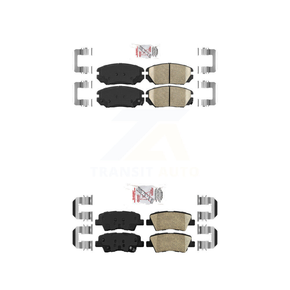 Ceramic Disc Brake Pads Front Rear Kit For Hyundai Sonata Kia Amanti