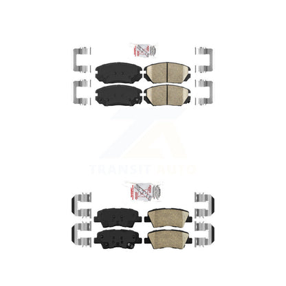 Ceramic Disc Brake Pads Front Rear Kit For Hyundai Sonata Kia Amanti