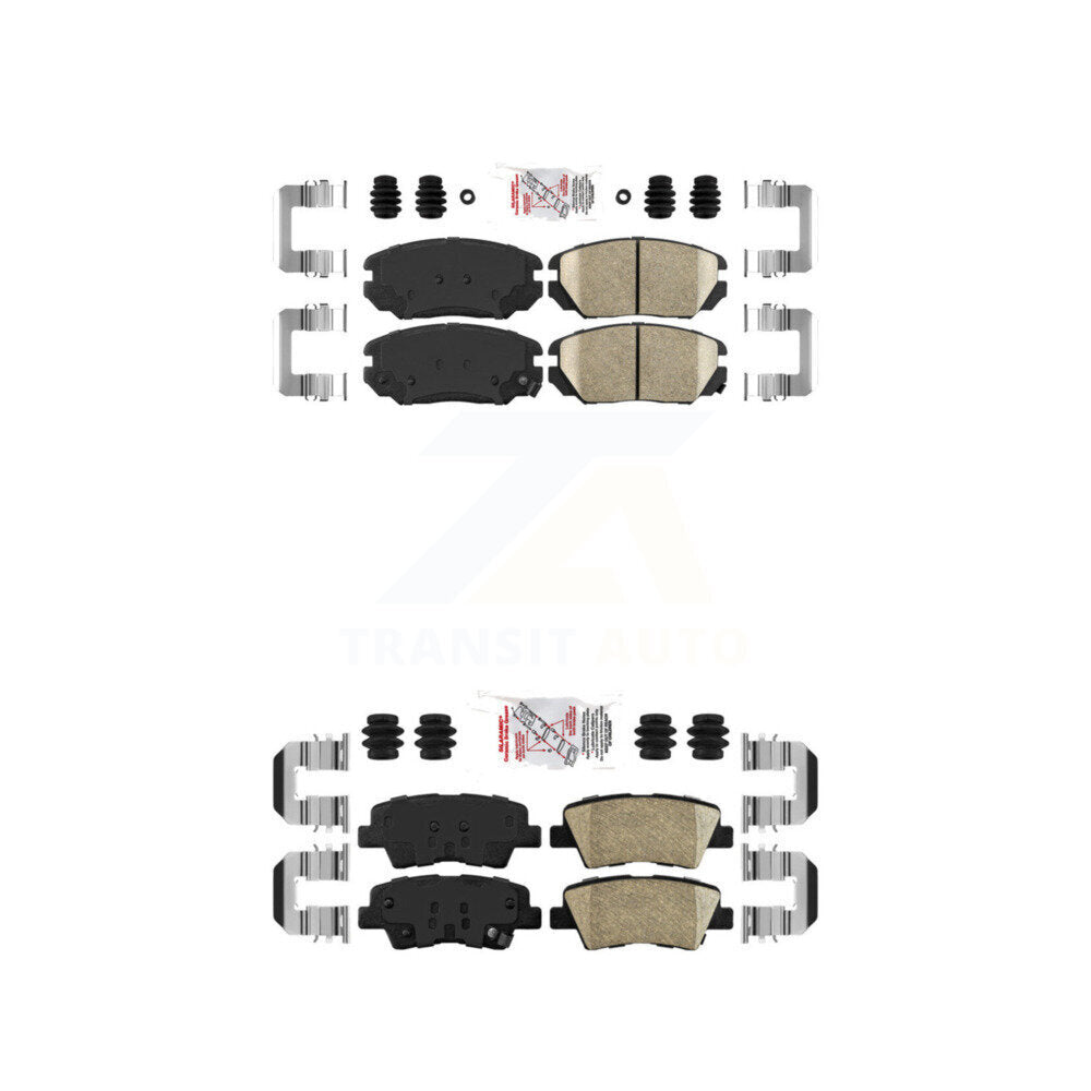 Ceramic Disc Brake Pads Front Rear Kit For Hyundai Sonata Kia Amanti