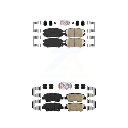 Ceramic Disc Brake Pads Front Rear Kit For Hyundai Sonata Kia Amanti