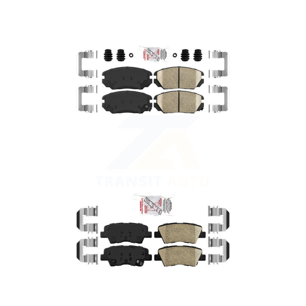 Ceramic Disc Brake Pads Front Rear Kit For Hyundai Sonata Kia Amanti