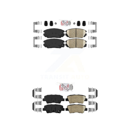 Ceramic Disc Brake Pads Front Rear Kit For Hyundai Sonata Kia Amanti