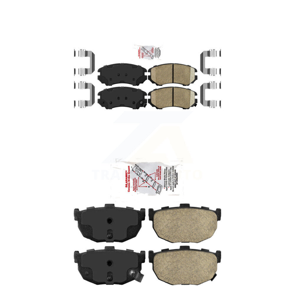 Ceramic Disc Brake Pads Front Rear Kit For Hyundai Tiburon