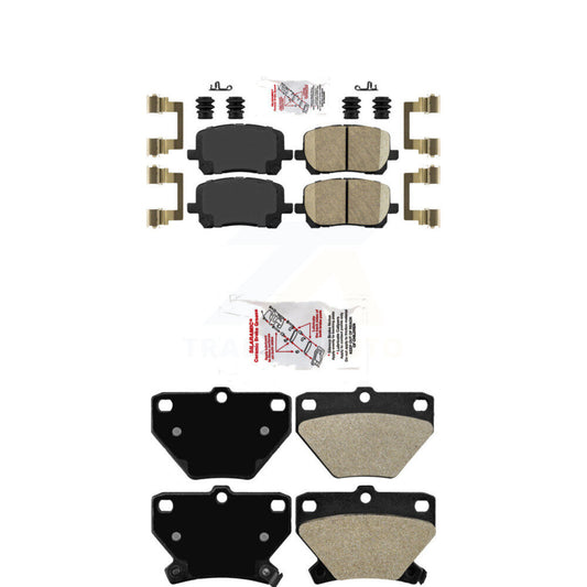 Ceramic Semi-Metallic Disc Brake Pads Front Rear Kit For Toyota Corolla Matrix