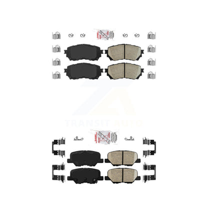 Ceramic Disc Brake Pads Front Rear Kit For Mazda 6