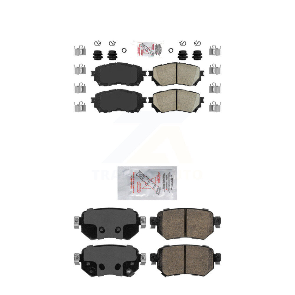 Ceramic Disc Brake Pads Front Rear Kit For Mazda 6