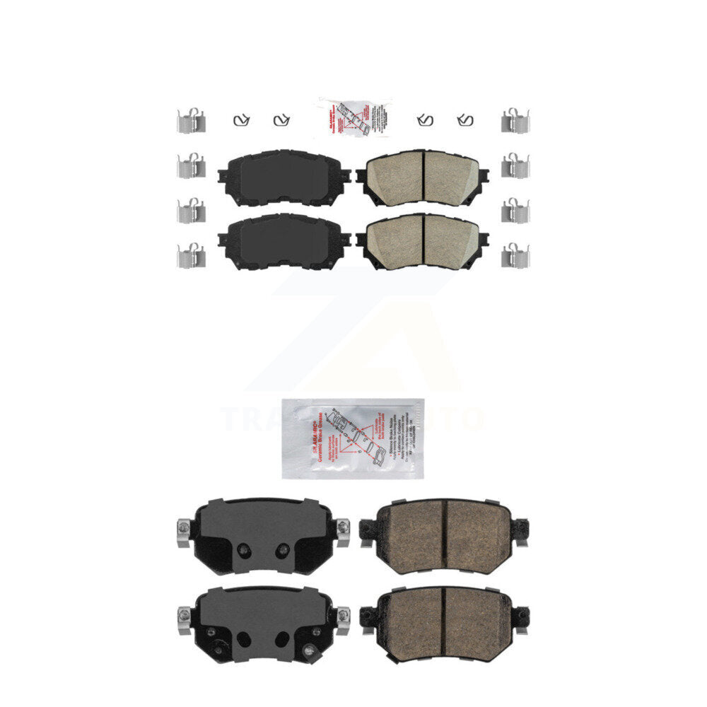 Ceramic Disc Brake Pads Front Rear Kit For Mazda 6