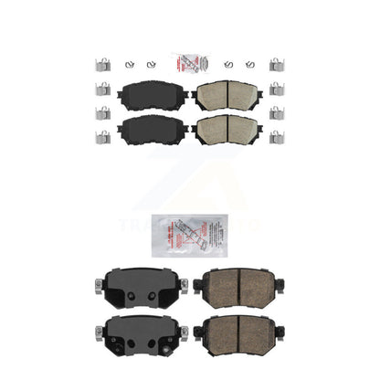 Ceramic Disc Brake Pads Front Rear Kit For Mazda 6