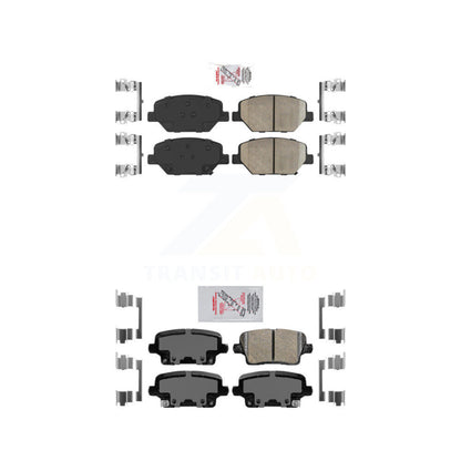 Ceramic Disc Brake Pads Front Rear Kit For Cadillac XT4 Buick Regal Sportback