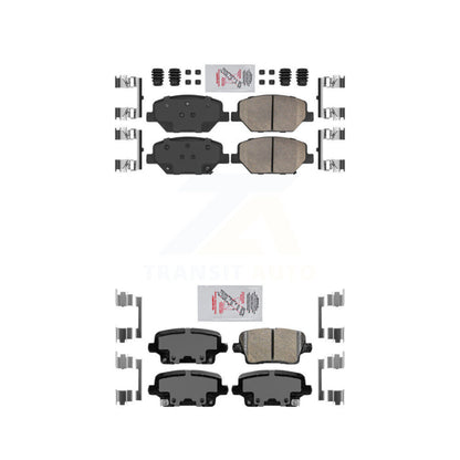 Ceramic Disc Brake Pads Front Rear Kit For Cadillac XT4 Buick Regal Sportback