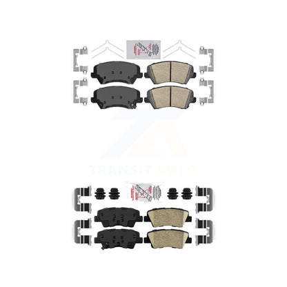 Ceramic Disc Brake Pads Front Rear Kit For Hyundai Elantra GT Kia Forte Koup