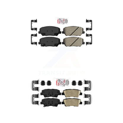 Ceramic Disc Brake Pads Front Rear Kit For Kia Forte Forte5 Koup