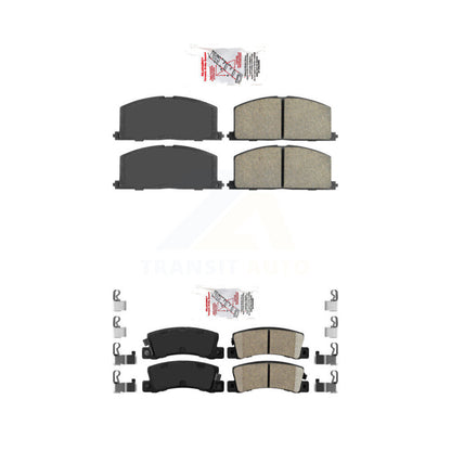 Ceramic Disc Brake Pads Front Rear Kit For Toyota Corolla Celica Geo Prizm Nova