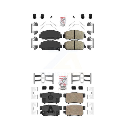 Ceramic Disc Brake Pads Front Rear Kit For 2013-2018 Acura RDX